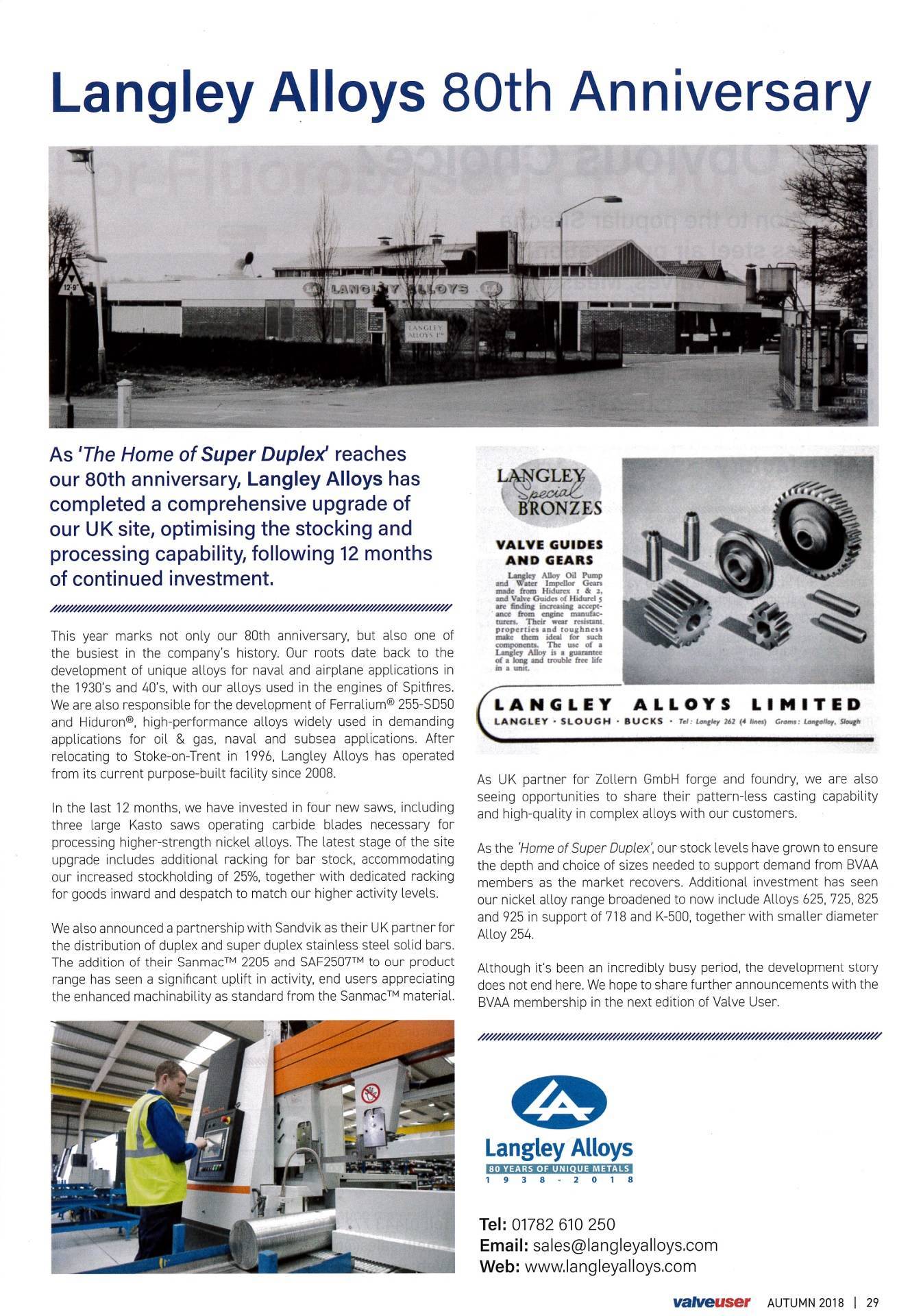 Latest ‘Valve User’ Article