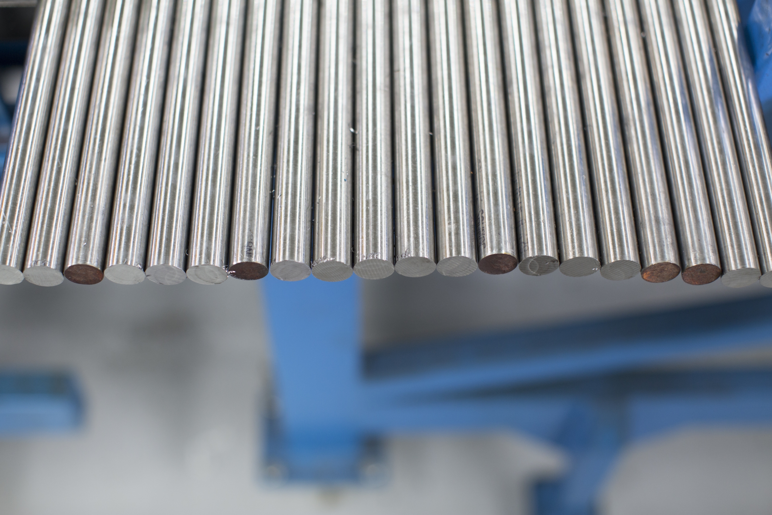 Close up of alloy pipes